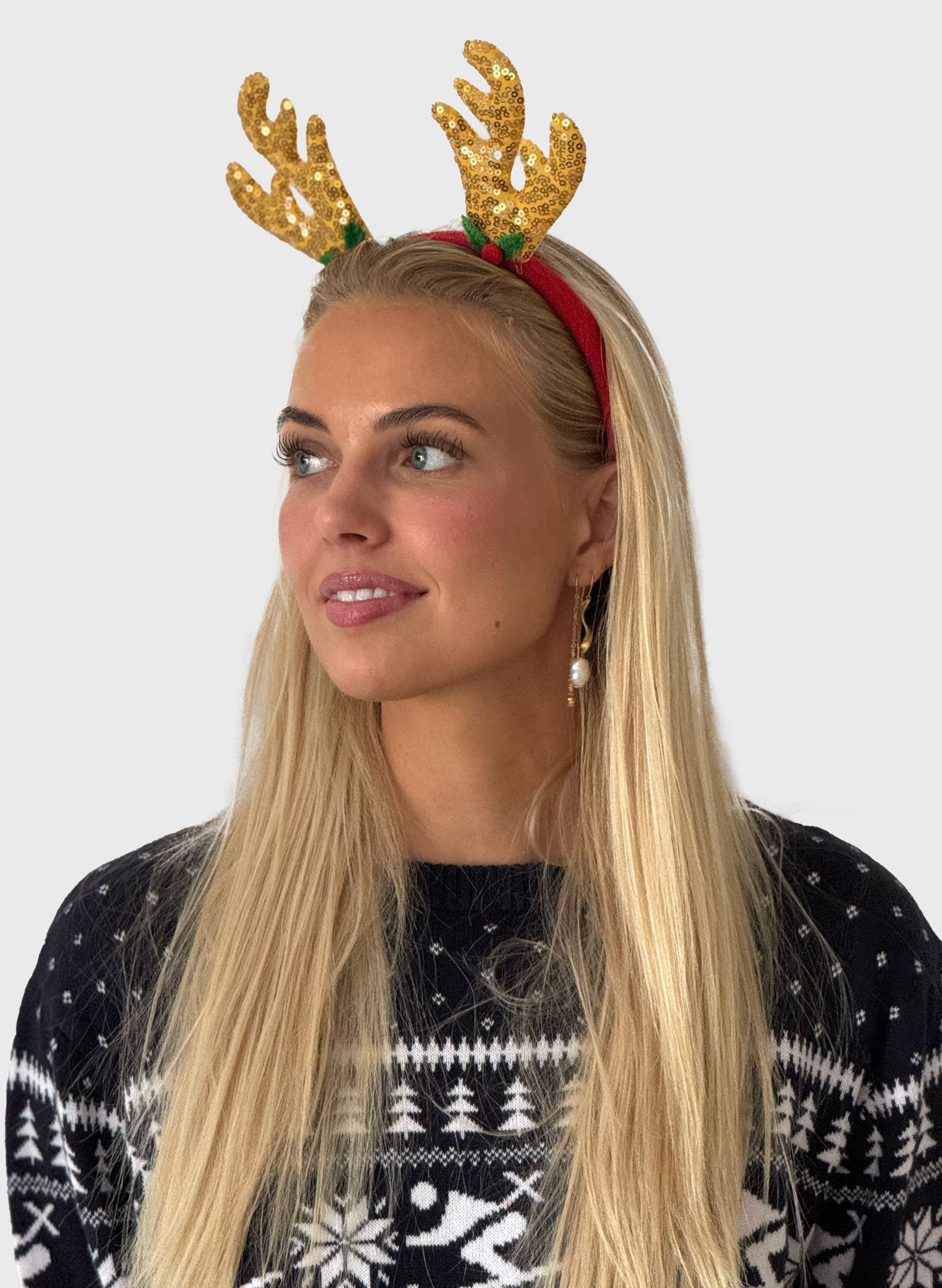 Weihnachts-Haarspange Gold